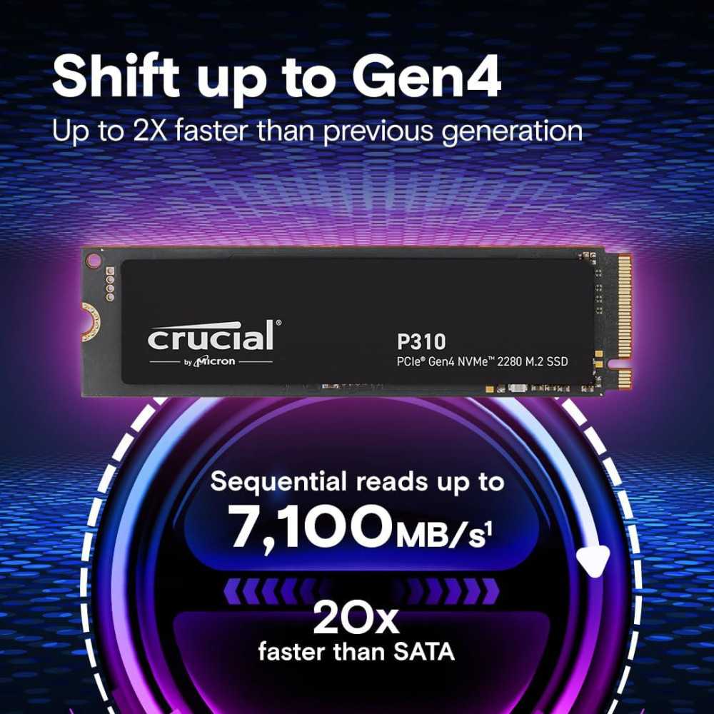 Crucial P310 NVMe M.2 SSD with Blazing Transfer Speeds | TekChoice Electronics