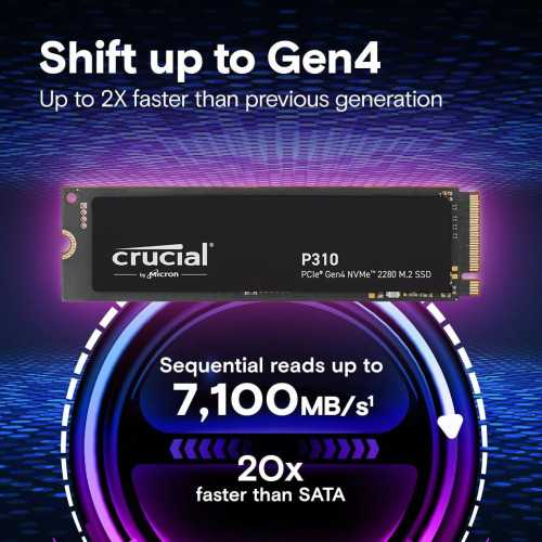 Crucial P310 NVMe M.2 SSD with Blazing Transfer Speeds | TekChoice Electronics