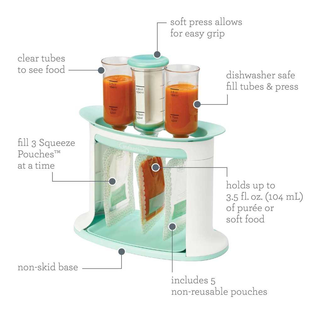 Homemade Baby Food On-the-Go with Infantino Disposable Pouches | TekChoice Electronics