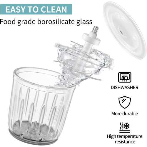 Baby Food Maker with 10 Blades and Glass Bowls | TekChoice Electronics