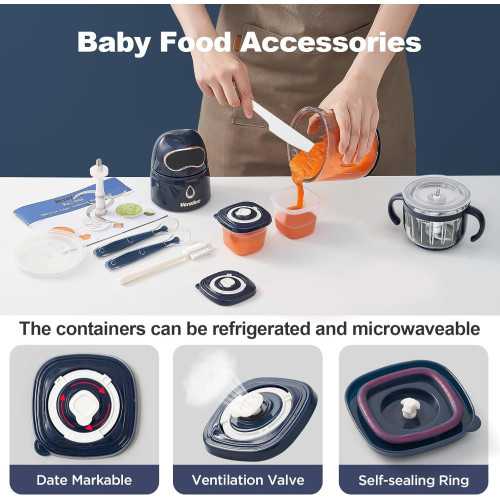 10-in-1 Baby Food Processor Maker Set with Glass Bowls for Homemade Delights | TekChoice Electronics