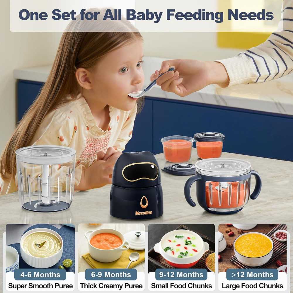 10-in-1 Baby Food Processor Maker Set with Glass Bowls for Homemade Delights | TekChoice Electronics