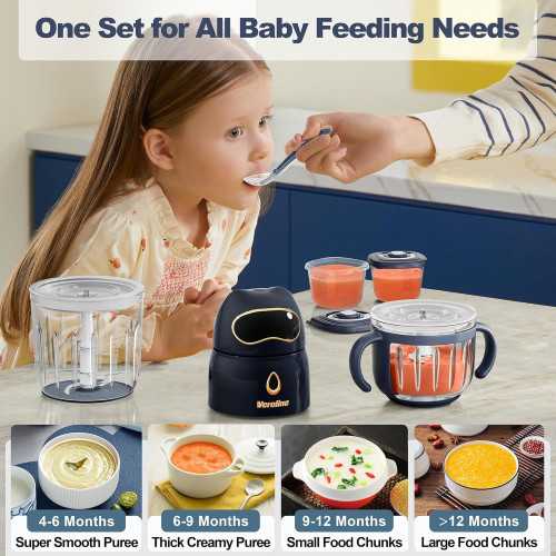 10-in-1 Baby Food Processor Maker Set with Glass Bowls for Homemade Delights | TekChoice Electronics