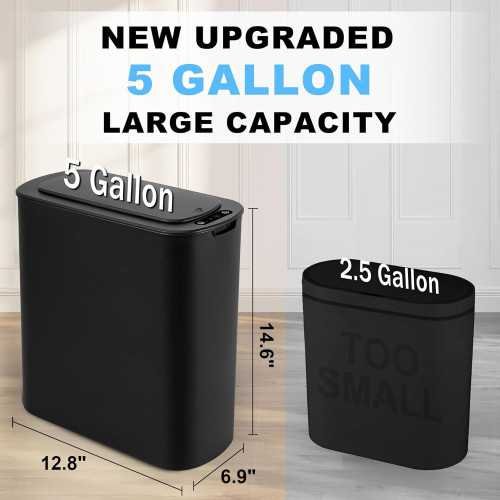 5 Gallon Motion Sensor Trash Can | TekChoice Electronics