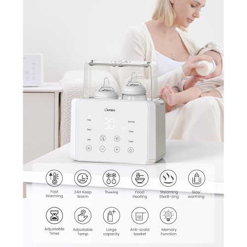 Double Bottle Warmer for Quick, Safe, and Convenient Mealtime Solutions | TekChoice Electronics