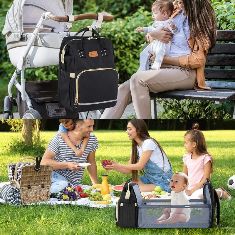 Baby Diaper Bag Backpack w/ Changing Station