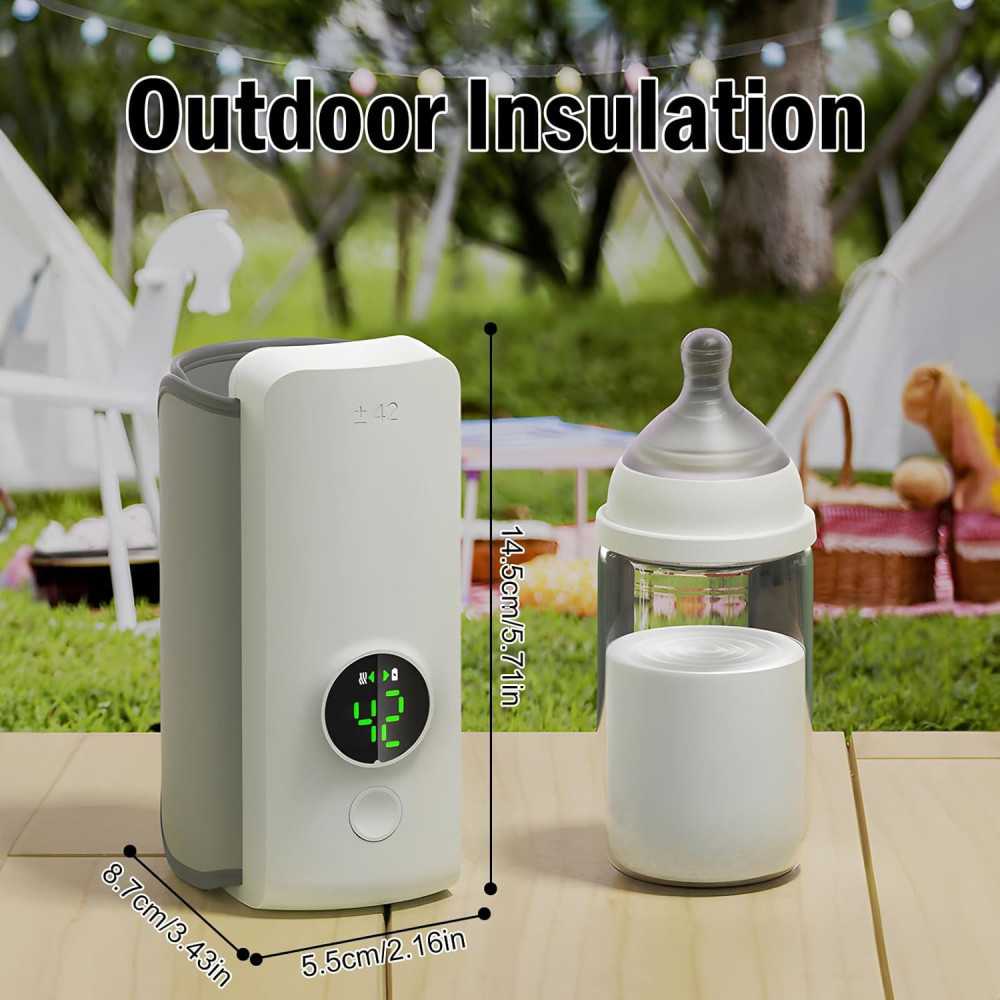 Travel-Friendly Portable Bottle Warmer for Quick and Easy Baby Feeding On-The-Go | TekChoice Electronics