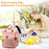 Baby Diaper Bag Backpack w/ Changing Station andUSB Charging Port