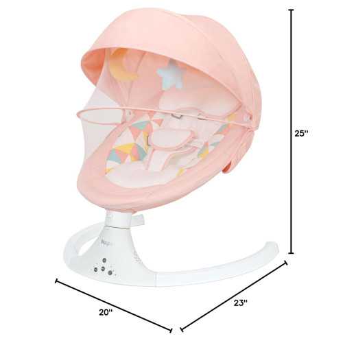 Electric Baby Swing for Infants to Toddlers with Remote Control and Bluetooth Music | TekChoice Electronics