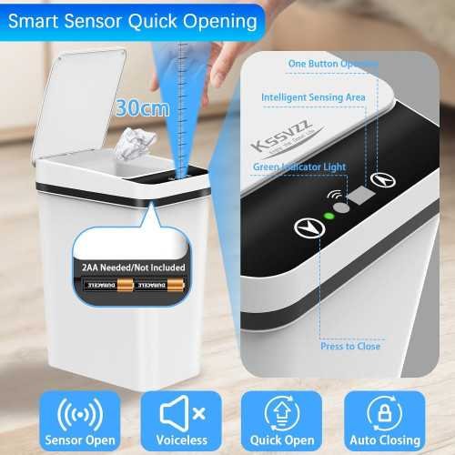 Touchless Trash Can Trio for a Neat and Tidy Home | TekChoice Electronics