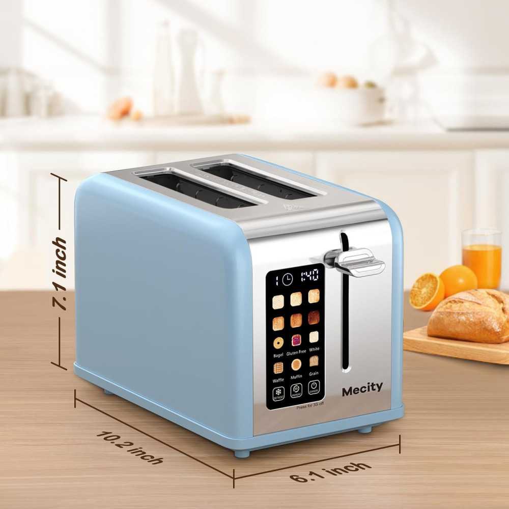 Stainless Steel Smart 2 Slice Touch Screen Toaster for Your Breakfast Favorites | TekChoice Electronics