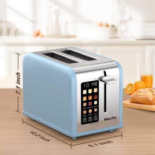 Stainless Steel Smart 2 Slice Touch Screen Toaster for Your Breakfast Favorites | TekChoice Electronics