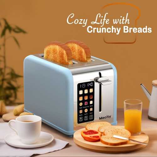 Stainless Steel Smart 2 Slice Touch Screen Toaster for Your Breakfast Favorites | TekChoice Electronics