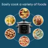 Elite Gourmet MST-350B Electric Oval Slow Cooker