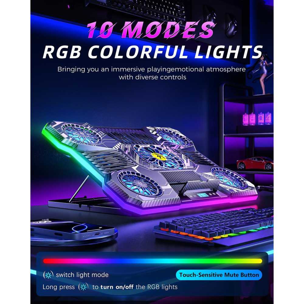RGB Laptop Cooling Pad for Gaming and Productivity | TekChoice Electronics