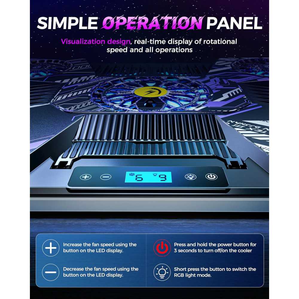 RGB Laptop Cooling Pad for Gaming and Productivity | TekChoice Electronics
