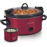 Crock-Pot Programmable Oval Slow Cooker w/ Dipper, Red - 6-Quart Countdown Edition