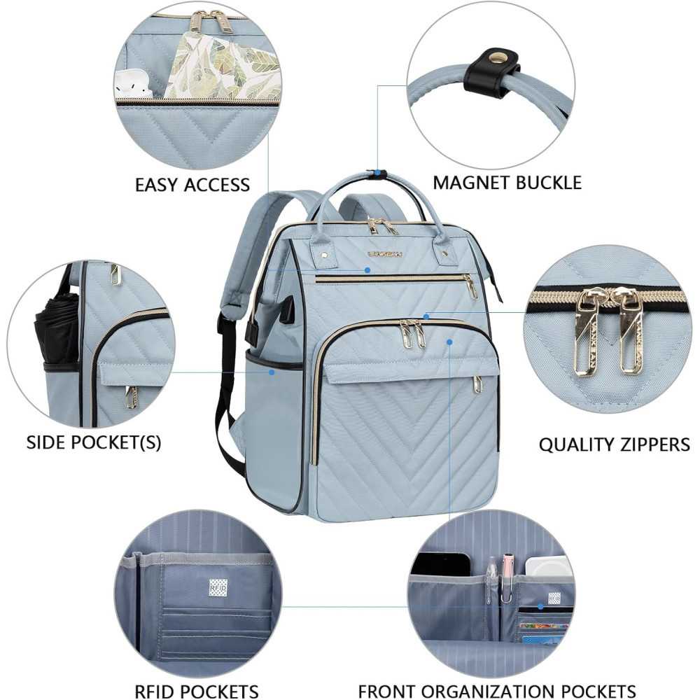 (17 Inch) Laptop Backpack with USB Port & RFID Pockets | TekChoice Electronics