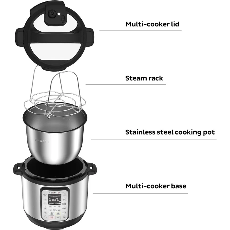 Instant Pot Duo Crisp Ultimate Lid, 13 in 1 Air Fryer and Pressure Cooker Combo