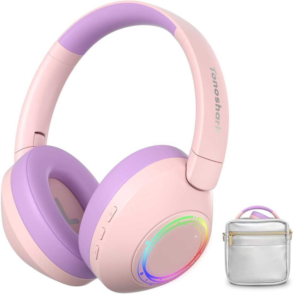 Vibrant RGB LED Noise Cancelling Headphones with 60H Playtime for Home, School, and Party Fun | TekChoice Electronics Vibrant RGB LED Noise Cancelling Headphones with 60H Playtime for Home, School, and Party Fun | TekChoice Electronics