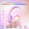 Vibrant RGB LED Noise Cancelling Headphones with 60H Playtime for Home, School, and Party Fun | TekChoice Electronics