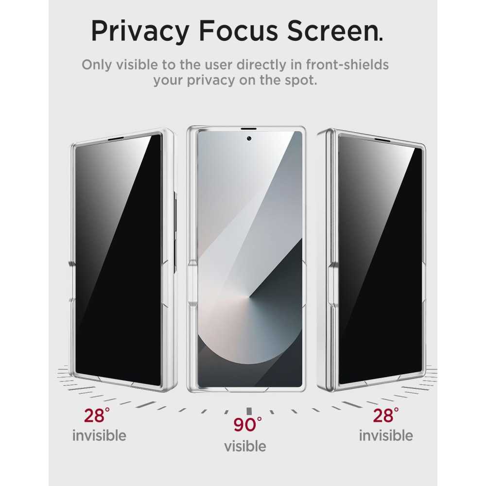 Samsung Galaxy Z Fold 7 Privacy Case with Kickstand and Magnetic Hinge | TekChoice Electronics