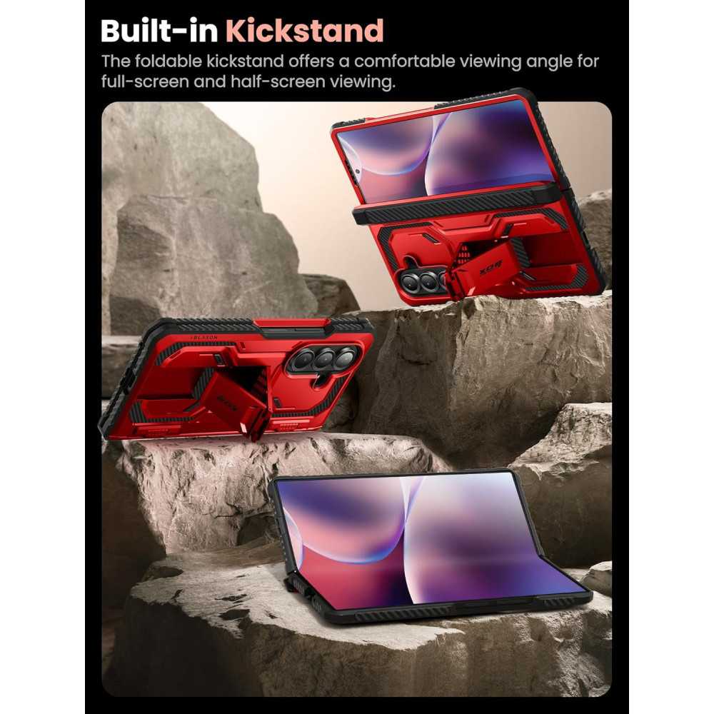 Armorbox for Samsung Galaxy Z Fold 7 - The Complete Heavy-Duty Case with Stand and Tempered Glass Screen Protector | TekChoice Electronics