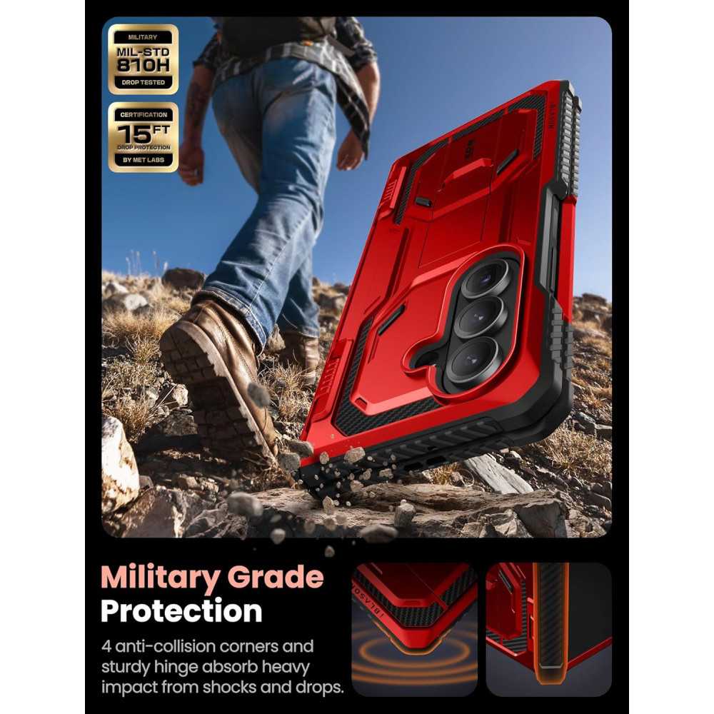 Armorbox for Samsung Galaxy Z Fold 7 - The Complete Heavy-Duty Case with Stand and Tempered Glass Screen Protector | TekChoice Electronics
