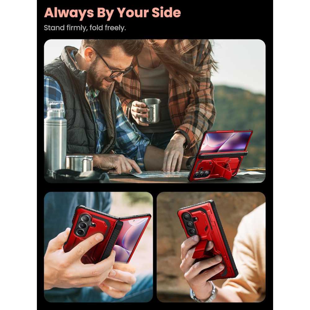 Armorbox for Samsung Galaxy Z Fold 7 - The Complete Heavy-Duty Case with Stand and Tempered Glass Screen Protector | TekChoice Electronics