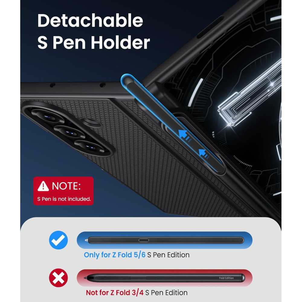 Samsung Z Fold 7 Case with Full Body Cover and Kickstand | TekChoice Electronics