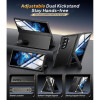 Samsung Galaxy Z-Fold-7 with a Dual-Stand Silicone Armor Case | TekChoice Electronics