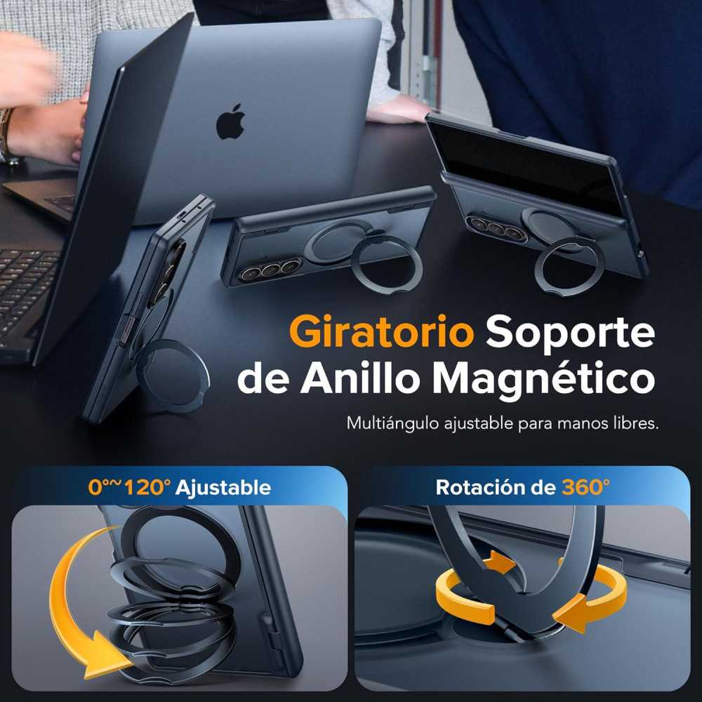 Rotatable Ring Stand Case for Samsung Galaxy Z Fold 7 with Privacy Screen Protector and Magsafe Compatibility | TekChoice Electronics