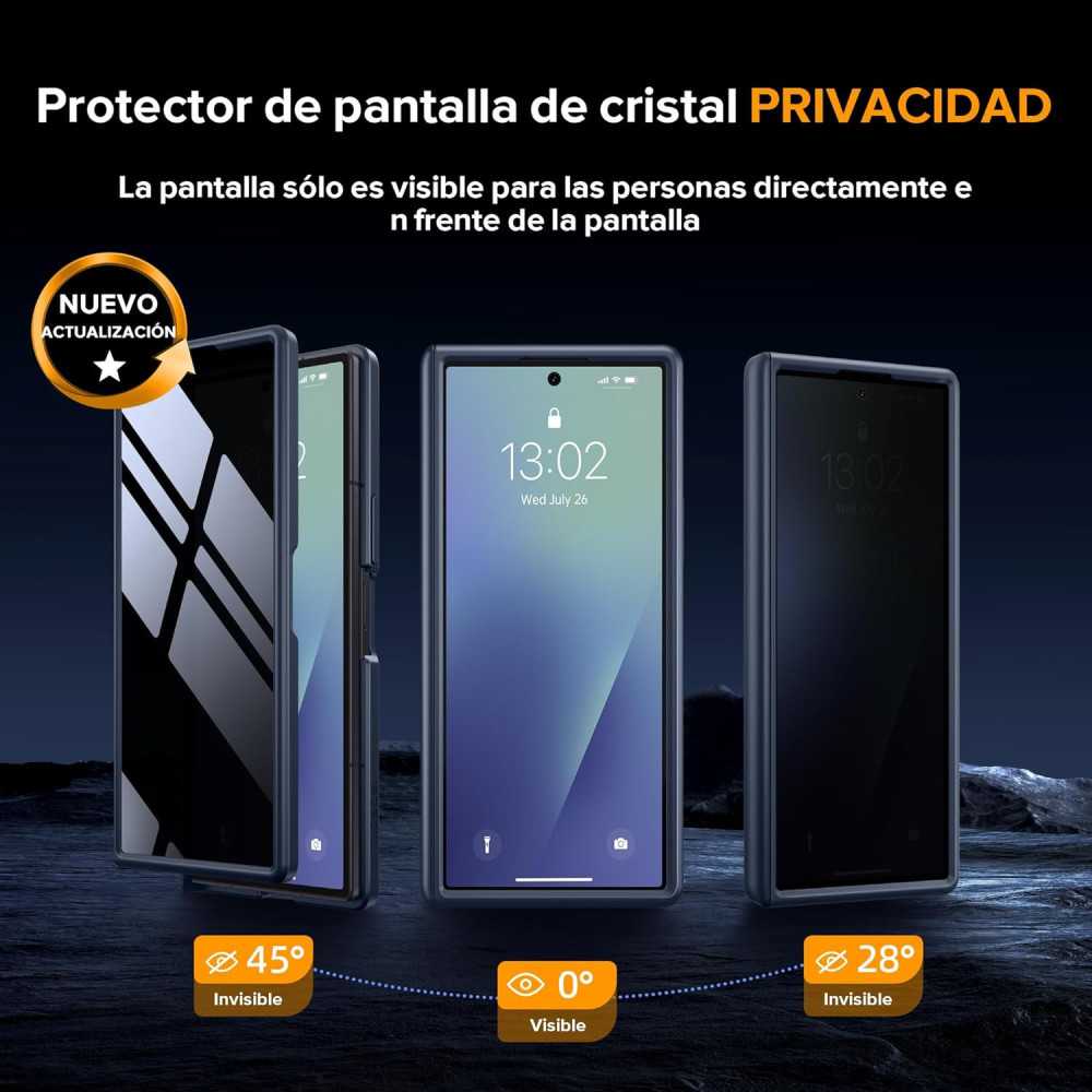Rotatable Ring Stand Case for Samsung Galaxy Z Fold 7 with Privacy Screen Protector and Magsafe Compatibility | TekChoice Electronics