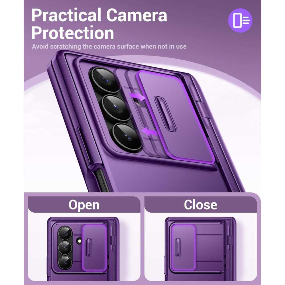 Samsung Galaxy Z Fold 7 Case with Hidden Kickstand, Camera Cover, and Shockproof Protection | TekChoice Electronics