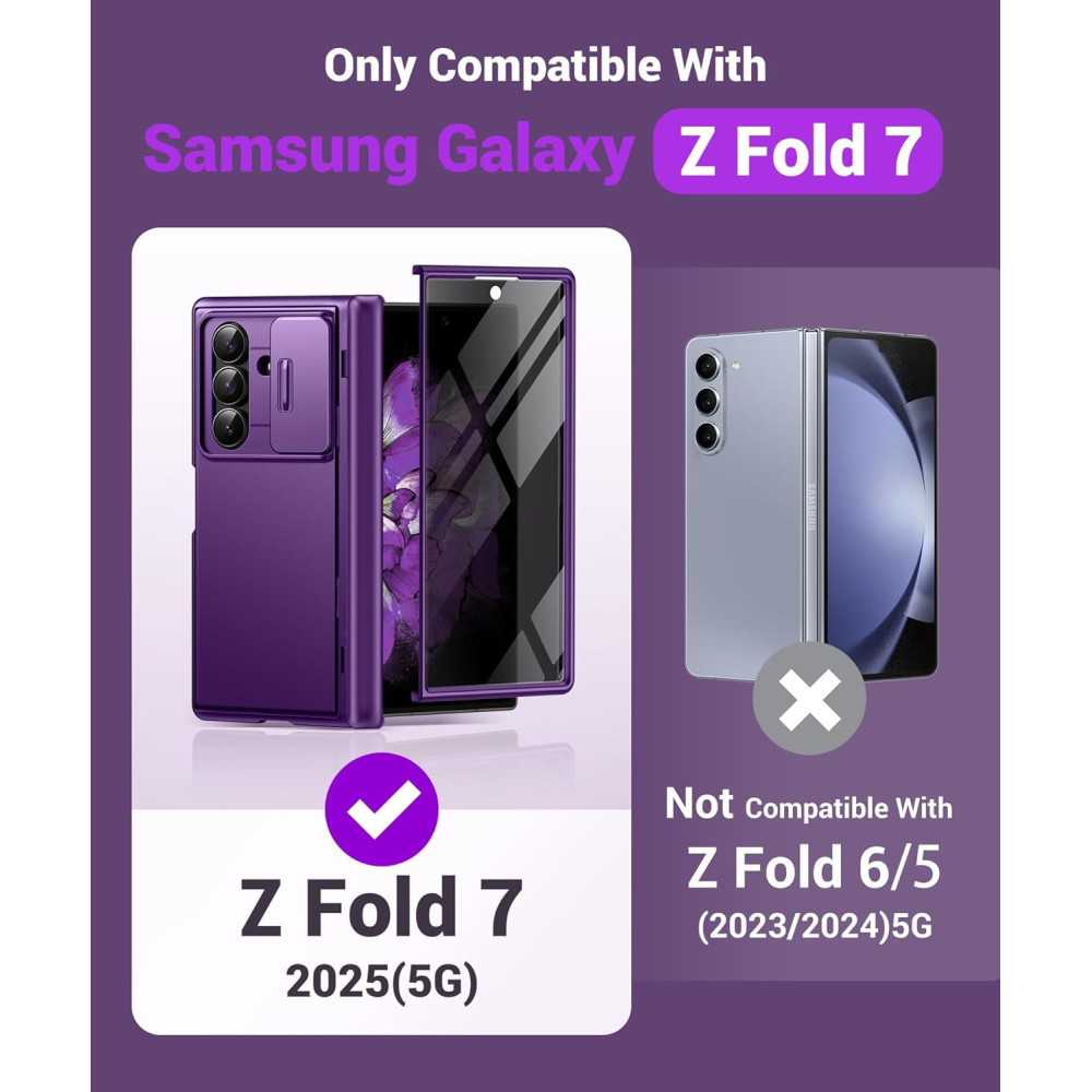 Samsung Galaxy Z Fold 7 Case with Hidden Kickstand, Camera Cover, and Shockproof Protection | TekChoice Electronics