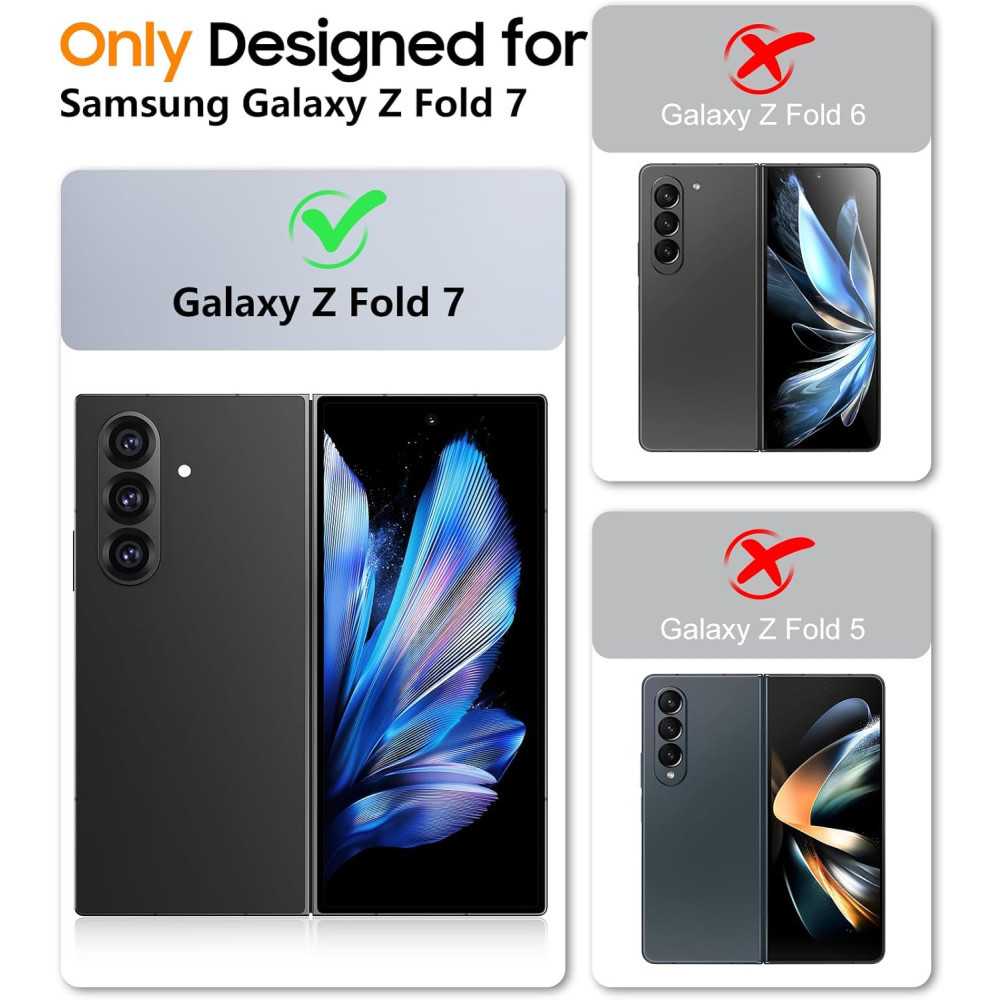 Samsung Galaxy Z Fold 7 Case with Screen Protector, Hinge Protection & Kickstand | TekChoice Electronics