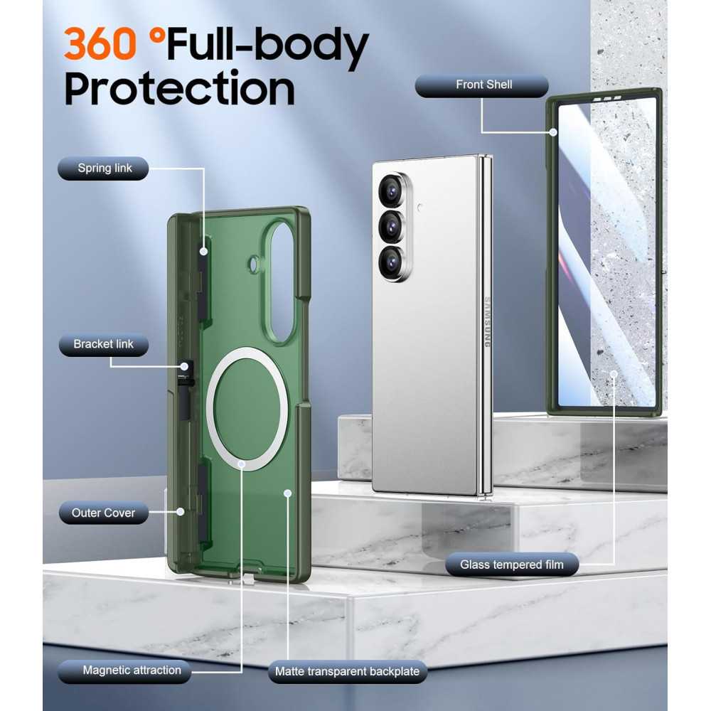 Samsung Galaxy Z Fold 7 Case with Screen Protector, Hinge Protection & Kickstand | TekChoice Electronics