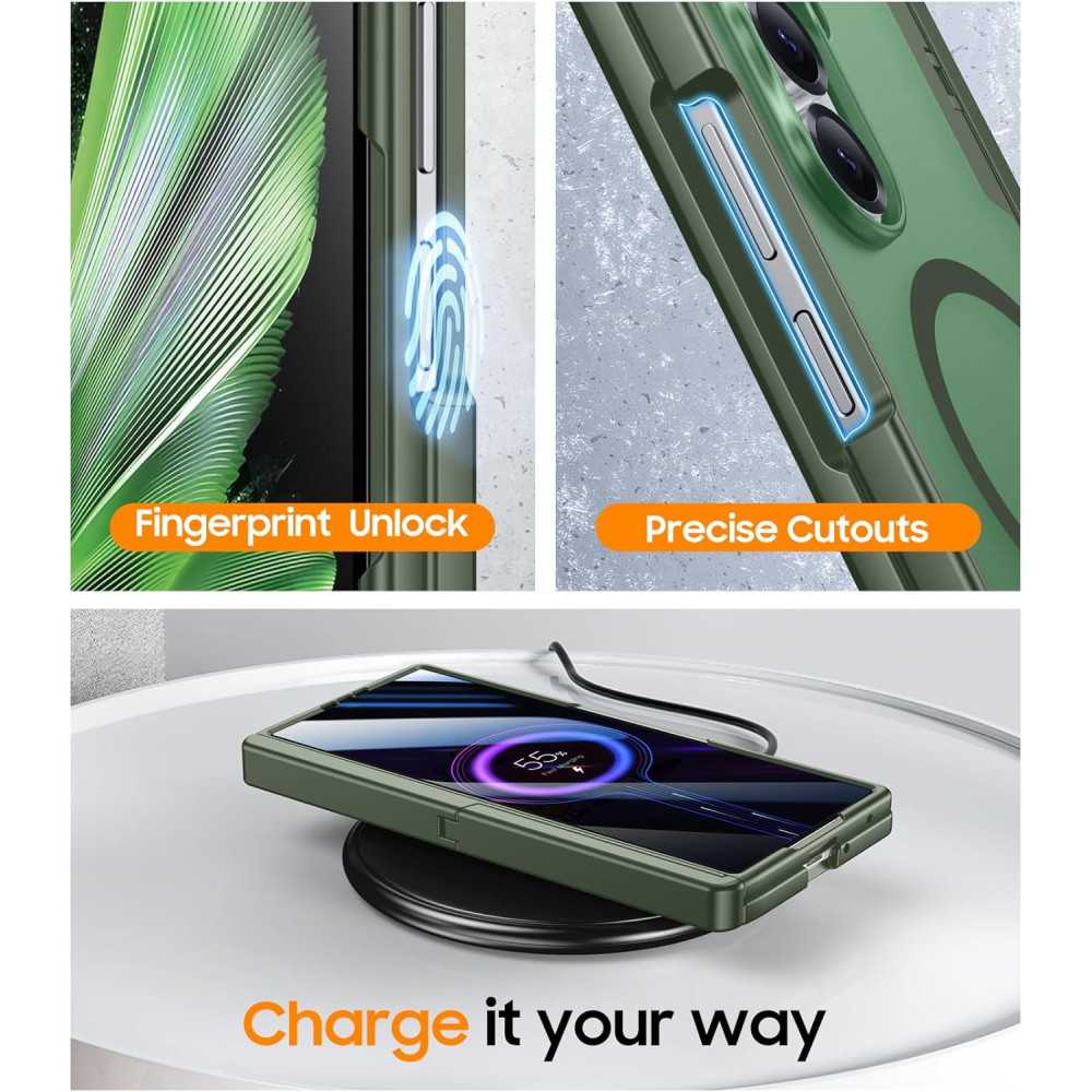 Samsung Galaxy Z Fold 7 Case with Screen Protector, Hinge Protection & Kickstand | TekChoice Electronics