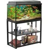 40 Gallon Double Layer Metal Aquarium Stand w/ Storage