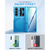 Samsung Galaxy Z Fold 7 Case with Card Holder, RFID Blocking, and Slide Lens Cover | TekChoice Electronics