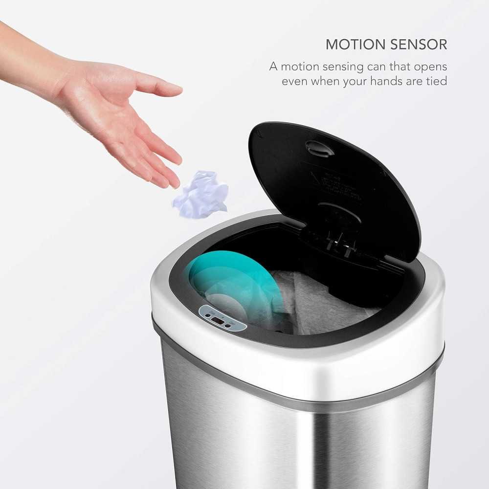 13 Gal 50L Touchless Infrared Motion Sensor Trash Can | TekChoice Electronics