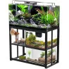 40 Gallon Metal Aquarium Stand - Double Layer w/ Storage Weight Capacity 660lbs