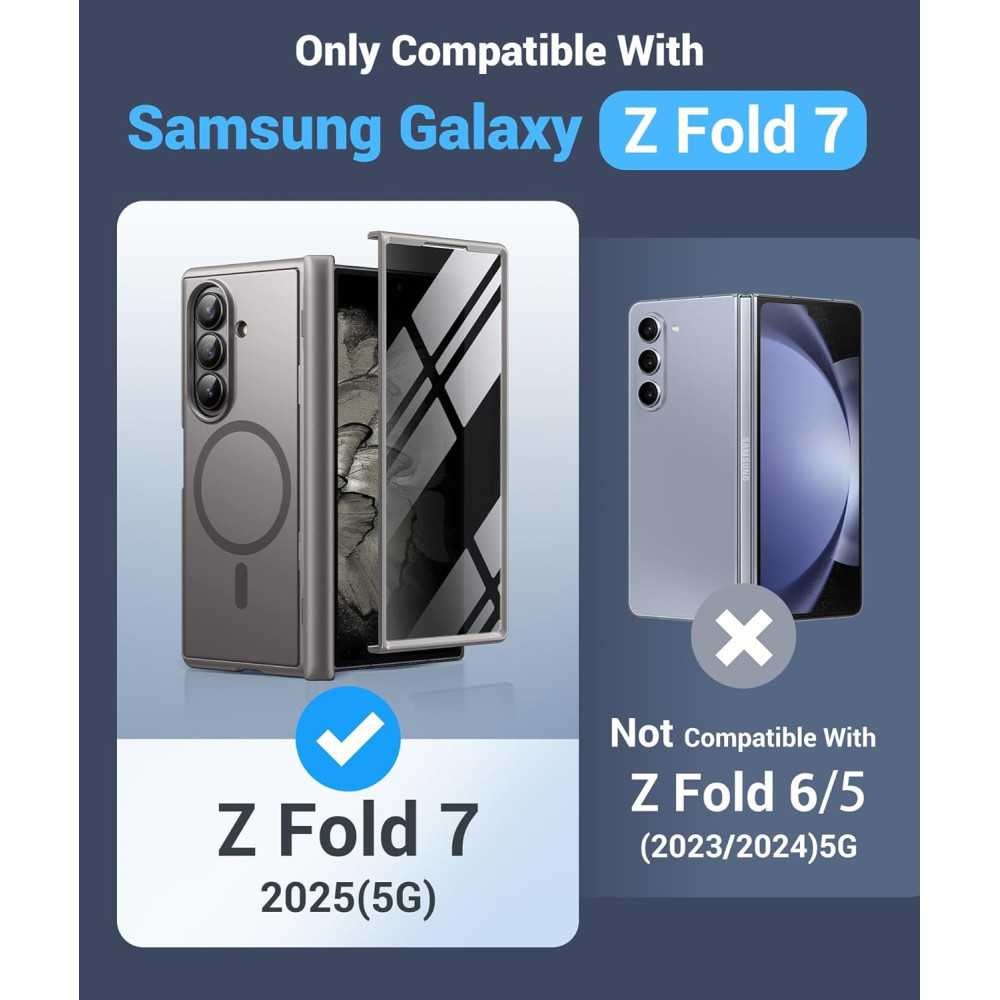Samsung Galaxy Z Fold 7 Privacy Case with MagSafe Compatibility and Hidden Kickstand | TekChoice Electronics