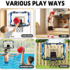 Indoor Mini Hoop Set: LED Light, Scoreboard, and 4 Balls for Hoop | TekChoice Electronics