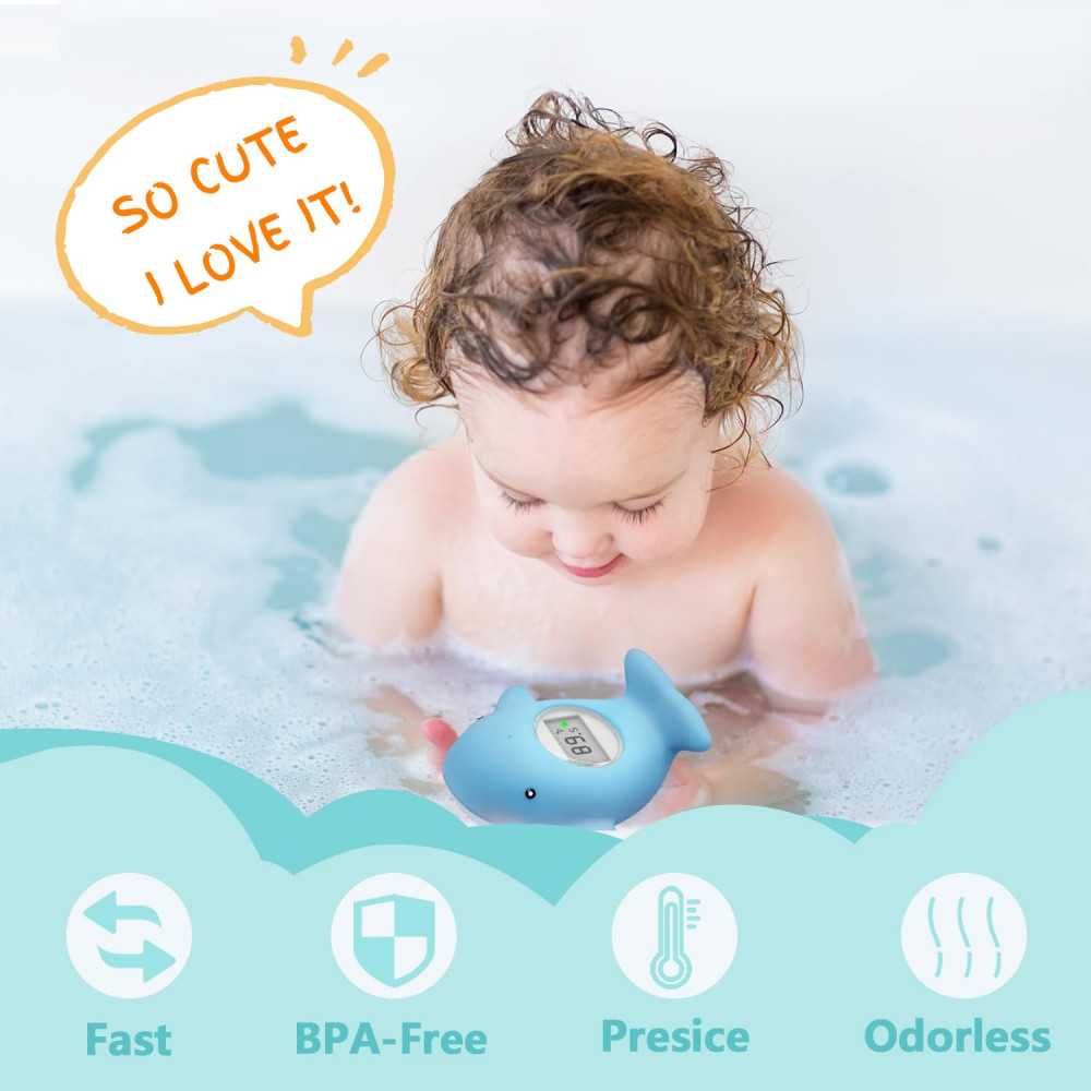 Baby Bathtub Thermometer and Toy Combo for Stress-Free Bath Time | TekChoice Electronics