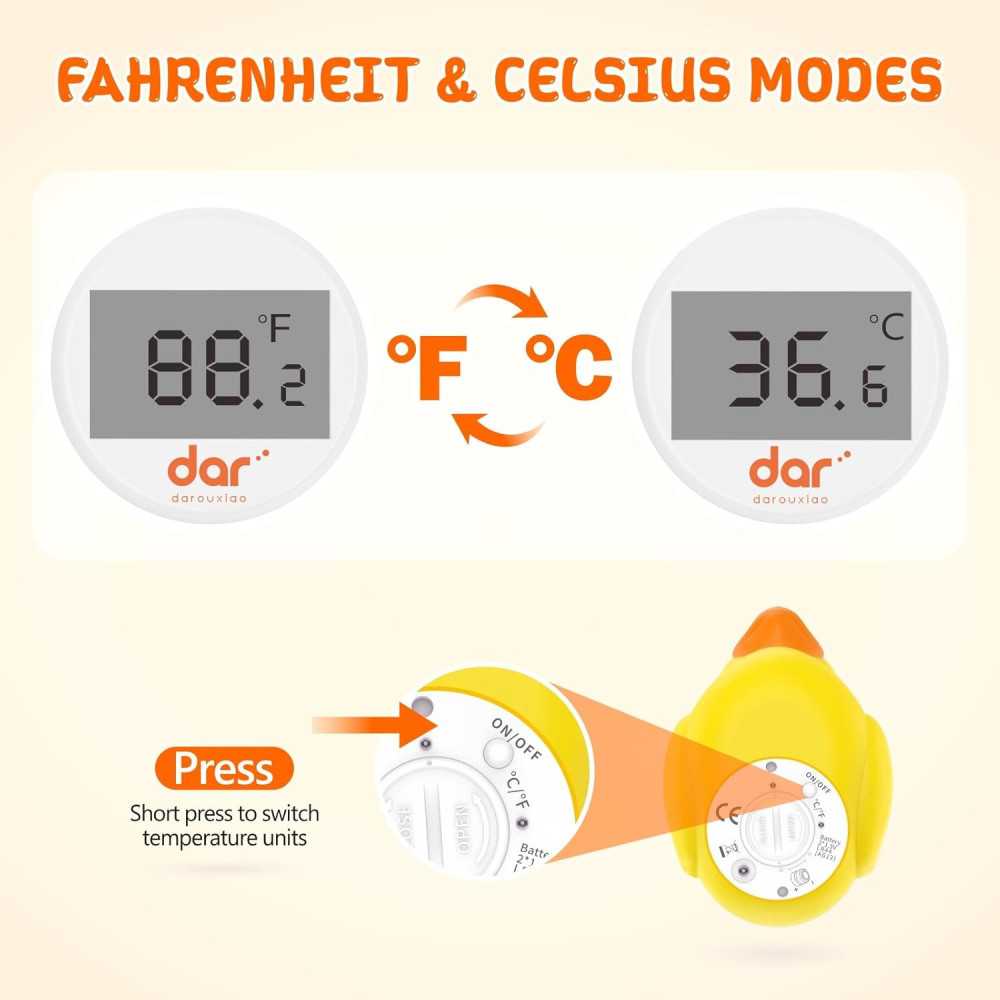 Digital Baby Bath Thermometer for Precise Water Temperature Control | TekChoice Electronics