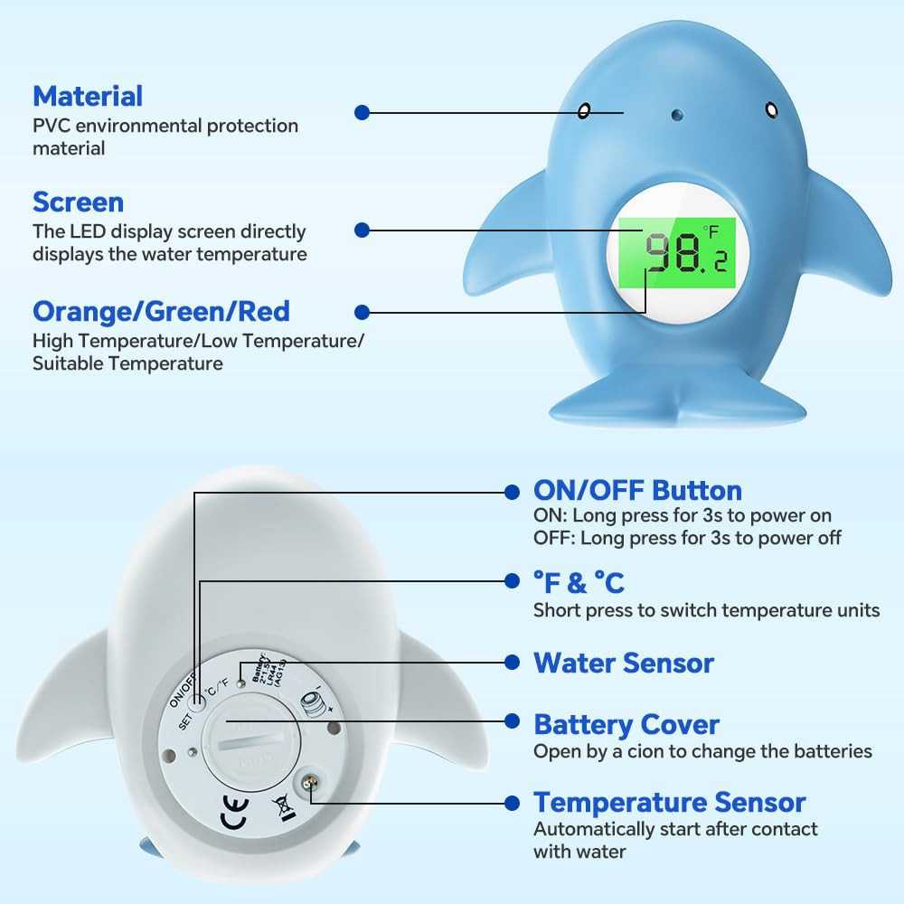 Baby Bath Thermometer for Precise Temperature Control and Playful Bathtime | TekChoice Electronics