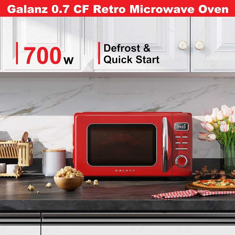Vintage-Inspired Retro Microwave Oven with Modern Features | TekChoice Electronics