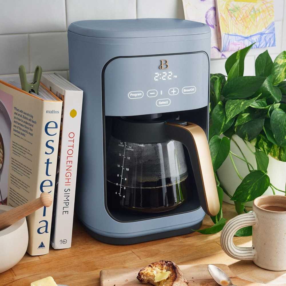 14-Cup Touch-Activated Programmable Coffee Maker with Automatic Shut-Off and Keep Warm Feature | TekChoice Electronics