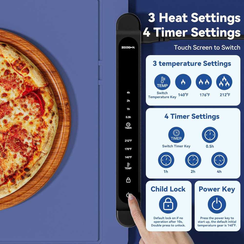 Portable Electric Warming Tray for Hassle-Free Buffets and Gatherings | TekChoice Electronics